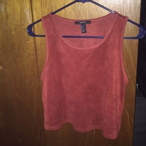 Suede tank top!